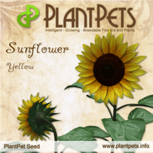 Second Life Marketplace PlantPet Seed [Sunflower *Yellow*]